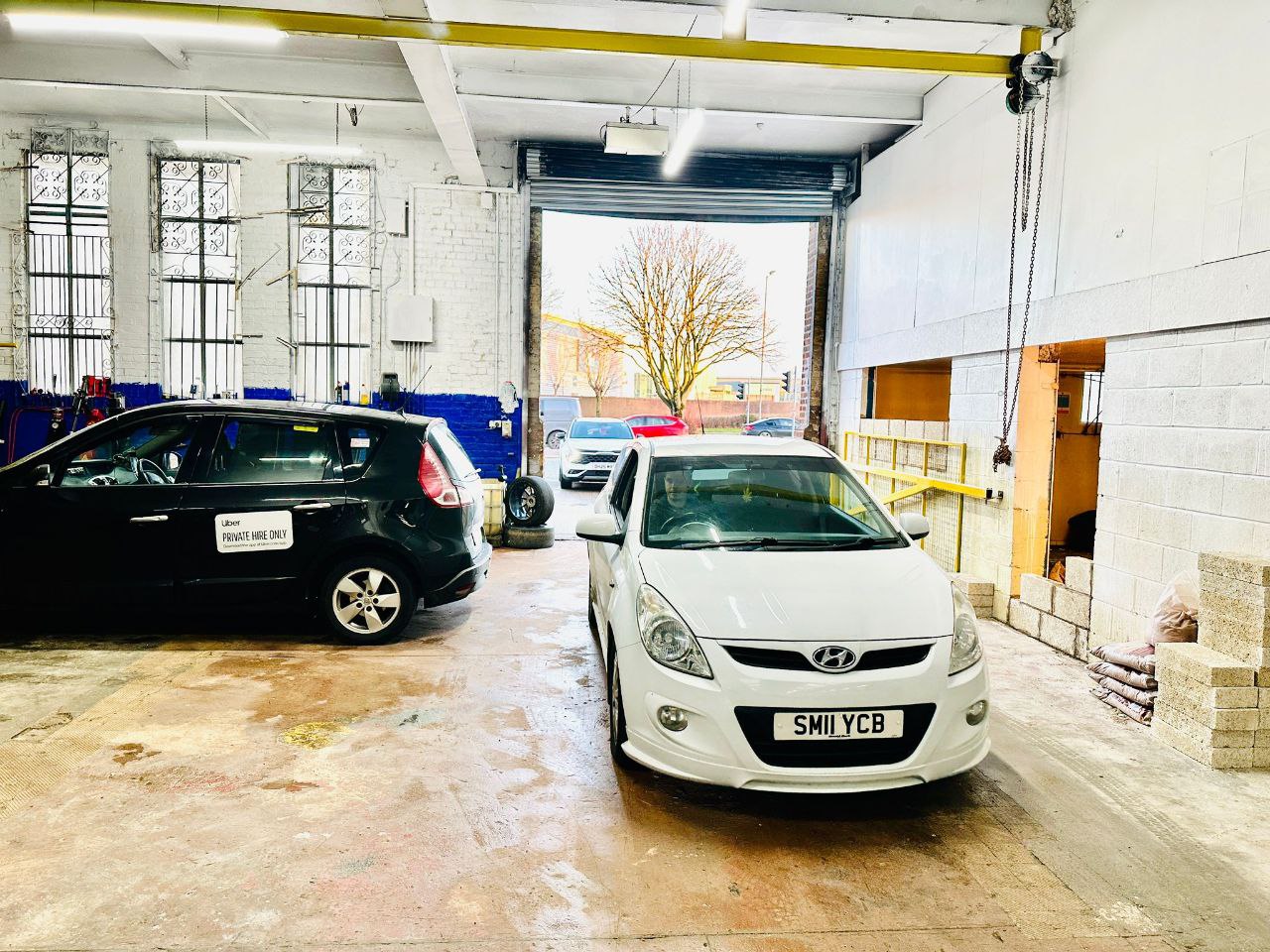 Interior workshop bay